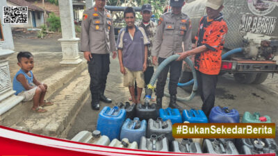 Polres Probolinggo dan BPBD Salurkan Air Bersih untuk Warga Terdampak Kekeringan