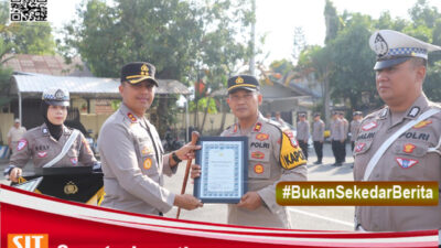 Berhasil Selesaikan Berbagai Kasus, Kapolres Kediri Beri Penghargaan 29 Personel Berprestasi