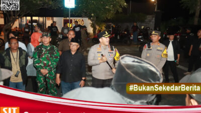 Polres Blitar, TNI, Pemkab, dan Masyarakat Gelar Patroli Skala Besar Jaga Kondusivitas Blitar Raya