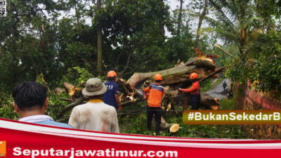 Belasan Rumah Warga Pasrepan Rusak Diterjang Puting Beliung