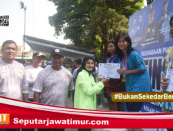 Ajak Warga Kota Kediri Hidup Sehat, Mbak Wali ikut Jalan Sehat HUT ke-87 KONI