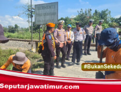 Cegah Tragedi Terulang, Polres Blitar Kota dan Dishub Tutup Jalur Rel Ngaglik