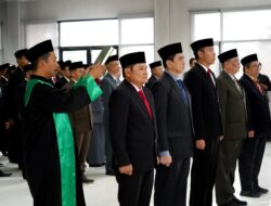 Lantik Lima Pejabat, Mas Dhito Harap Kekosongan Jabatan Kadis Segera Terisi