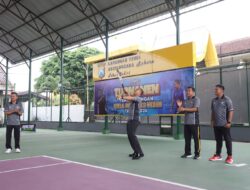 Ajang Silaturahmi dan Sportivitas, Turnamen Tenis Lapangan Piala Kapolres Kediri Resmi Dimulai