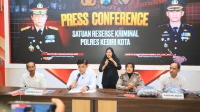 Sejoli Buat Adegan Porno di Tangkap Satreskrim Polres Kediri Kota
