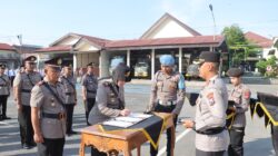 Tongkat Estafet Kepemimpinan Bergulir, Polres Kediri Gelar Sertijab PJU dan Kapolsek Jajaran