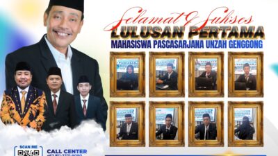 Delapan Mahasiswa S-2 PAI Pascasarjana UNZAH Resmi Raih Gelar Magister Pendidikan