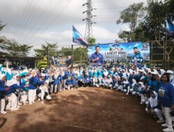 Kota Kediri saat Sukseskan Aksi Langit Biru Indonesia Asri di HUT Partai Demokrat Ke-25